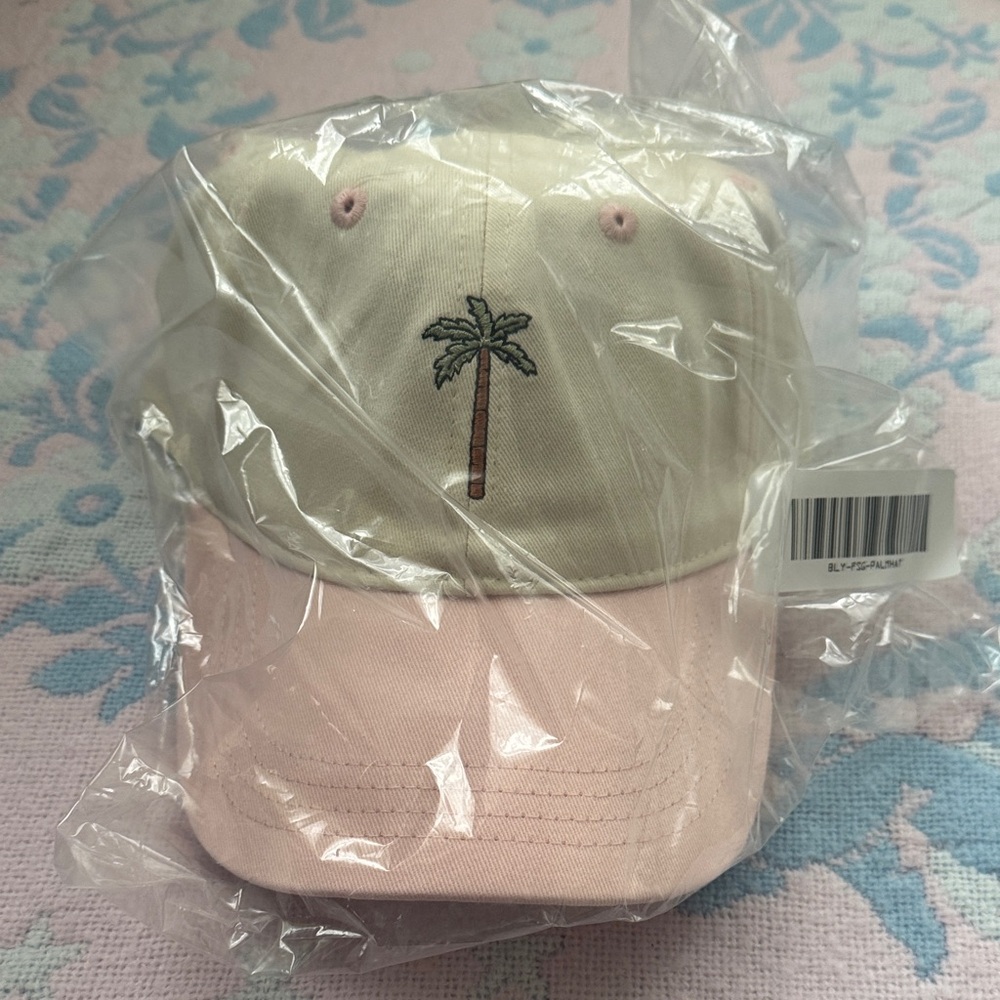 NEW BEACHLY Frasier Sterling Palms Springs Hat Palm Tree Embroidered Cap